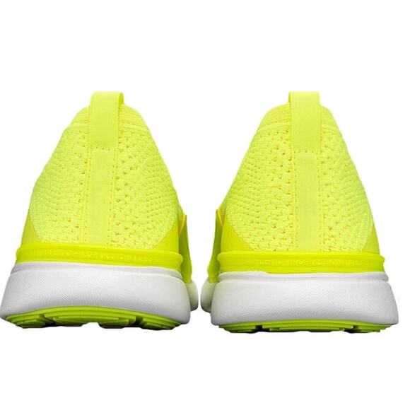 APL TechLoom Bliss Men’s Running Sneakers - Bright Yellow Energy White NEW 11.5 - Picture 4 of 15